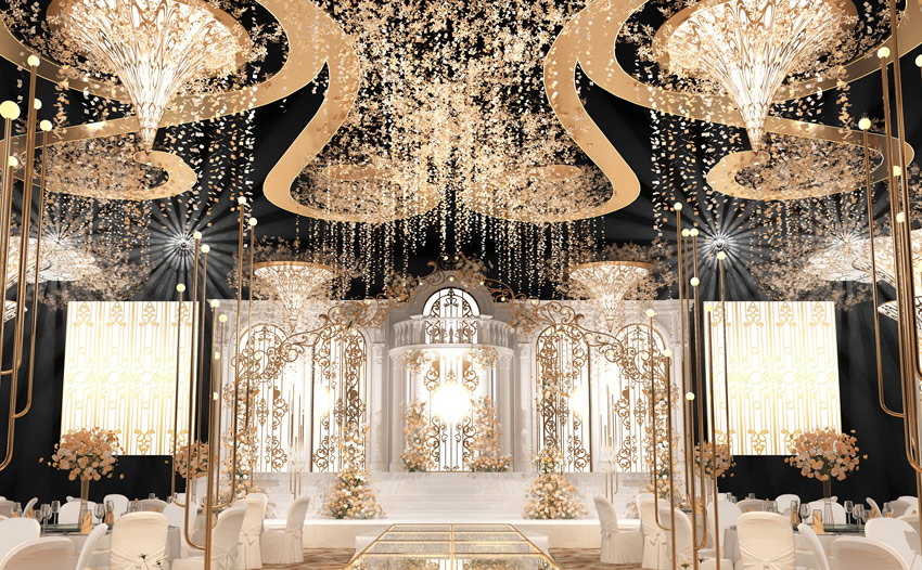 什邡花木兰喜事汇金色大厅效果展示